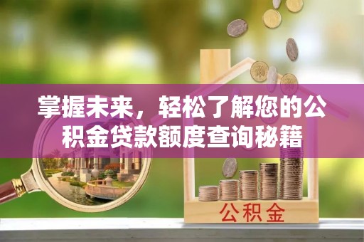 皋兰掌握未来，轻松了解您的公积金贷款额度查询秘籍